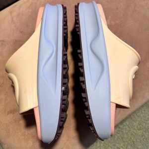 Cute Pink and Purple Rubber summer slip on shoes